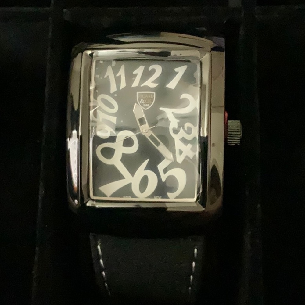 Picard & Cie Silver & Black Oversized Watch